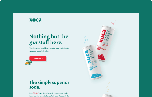 Xoca Landing Page